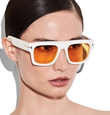 #ad NEW Tom Ford FT0711S 25E 53 Ivory Sunglasses $183.75