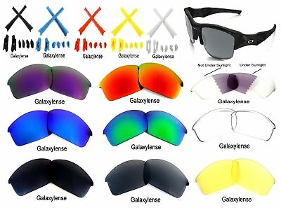#ad Galaxy Replacement Lenses For Oakley Flak Jacket Sunglasses Multi Color 100%UVAB $4.17