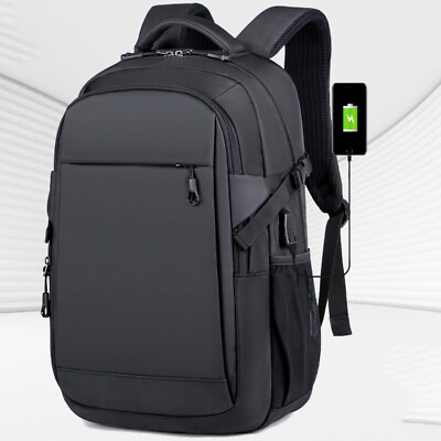 #ad Large Business Backpack Men Laptop School Bag Travel Luggage Bag $38.99