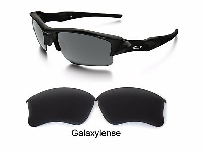 #ad Galaxy Replacement Lenses For Oakley Flak Jacket XLJ Sunglasses Black Polarized
