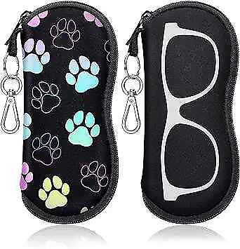#ad Sunglass Glasses Eyeglass Case Bag Soft Travel Pouch for Kids ?blackpaw