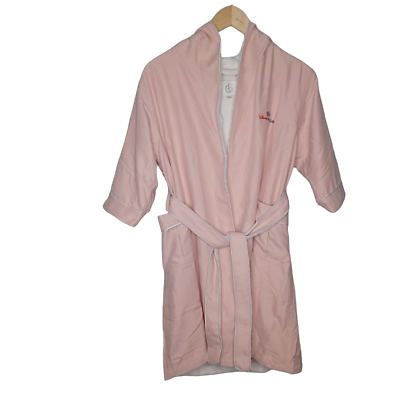 #ad Disney Cruise Line Pink w Belt Plush Robe with Belt Girl#x27;s Kids Size 10 12 10 12