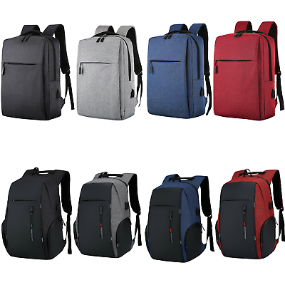 #ad Men Laptop Backpack Waterproof Large Rucksack Travel School Bag with USB $12.82