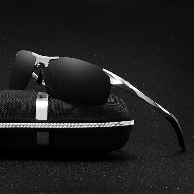 #ad Aluminum HD Men Polarized Photochromic Sunglasses Driving Eyewear Sport Glasses