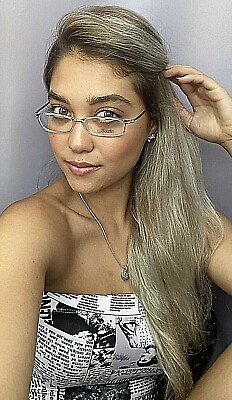 #ad New Super Light Vintage Silhouette SP835 6073 50mm Clear Women#x27;s Eyeglasses