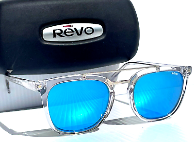 #ad NEW Revo ATLAS Polished Clear POLARIZED Blue GLASS Lens Sunglass 1179 09 H2O