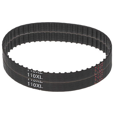 #ad 2pcs 110XL 037 Timing Belt 55 Teeth Rubber Geared Cogged Belt 0.20quot; Pitch