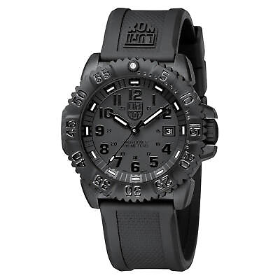#ad Luminox Men#x27;s Watch Navy Seal Colormark Black Out 3051.BO Authorized Dealer
