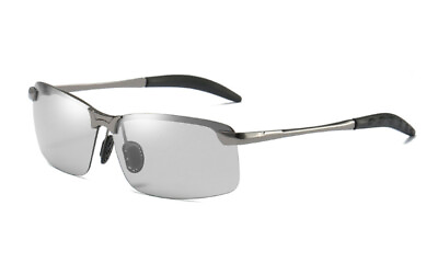 #ad Photochromic UV Rectangular Polarized Transition Sunglasses Fishing Driving K