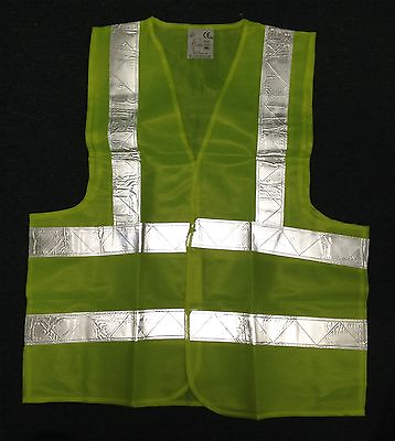 #ad New Reflective Safety Vest Neon Yellow High Visibility Construction Traffic Work