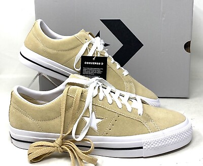 #ad Converse One Star Pro Suede Sneakers Oat Milk Men#x27;s Size Low Top Casual A04155C