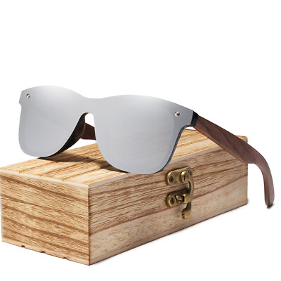 #ad KINGSEVEN Natural Wooden Sunglasses Men Polarized Fashion Original Sun Glasses