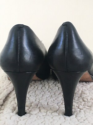 #ad Cole Haan Margot Black Leather Heel Pump Shoes USA Size 9 B D39819 N238 $35.00