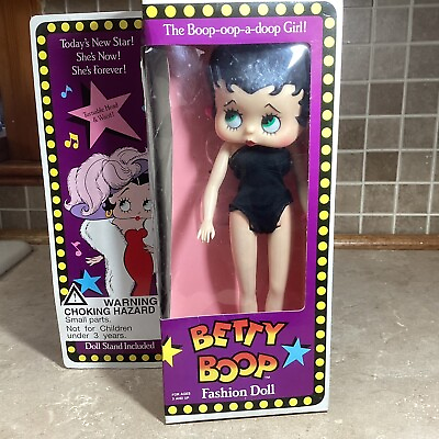 #ad Vintage Betty Boop 1986 Bathing Suit 11” Doll New In Box