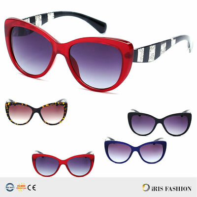 #ad PILLOWED Cat Eye Designer Large OVERSIZED Women Sunglasses RETRO Thick Frame USA