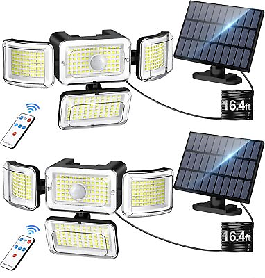 #ad Solar Outdoor Lights Motion Sensor 3500LM 288 LED Security Flood Wall Light Lamp $3.99