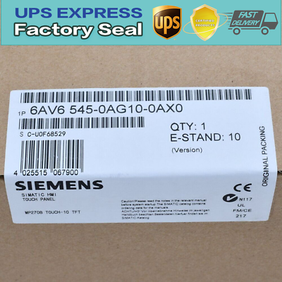 #ad 6AV6545 0AG10 0AX0 SIEMENS SIMATIC MP 270B 10.4 inch Panel Brand New in Box Zy