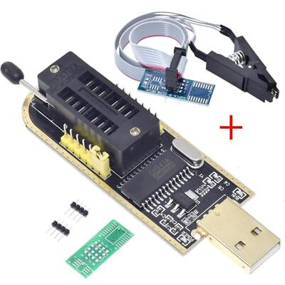 #ad USB Programmer Module Flash BIOS Clip CH341A 5V 3.3V Drive IC Electronic Kit