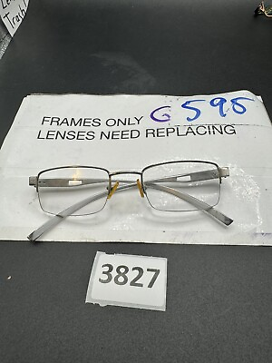 #ad Police Mens Eyeglasses Frame Pl1011 47 20 135 Silver Frames