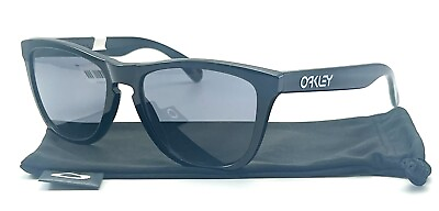 #ad NEW OAKLEY FROGSKINS OO9013 24 306 BLACK AUTHENTIC SUNGLASSES 55 17 139 W CASE