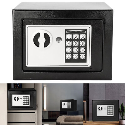 #ad Fireproof Small Safe Box Digital Electronic Security Safe Box with Keys for Home