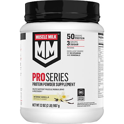 #ad Muscle Milk Pro Series Protein Powder Intense Vanilla 50g Protein 2 Pound