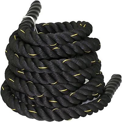 #ad Exercise Heavy Duty Battle Rope 1.5in Diameter 30Ft. Length Poly Dacron