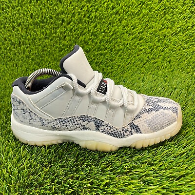 #ad Nike Air Jordan 11 Retro Snake Boys Size 7Y Athletic Shoes Sneakers CD6847 002