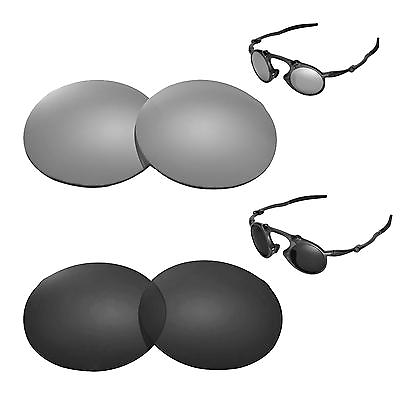 #ad New Walleva Polarized Titanium Black Lenses For Oakley Madman Sunglasses $26.99