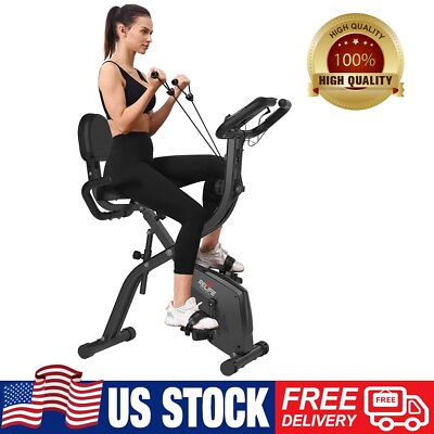 #ad Indoor Exercise Bike Upright Stationary Cycling Bicycle Cardio Fitness Workout $122.99