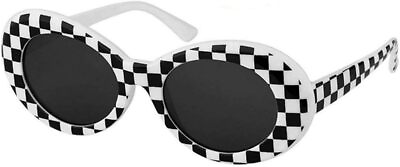 #ad Authentic Clout Goggles Bold Oval Retro Mod Fashion Sunglasses Clout Round Lens