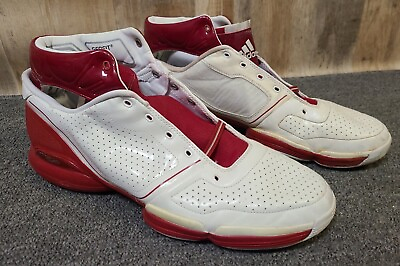 #ad Adidas AdiZero Geofit Mens Size 17 Red White Basketball Shoes 2010 Original