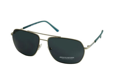 #ad Skechers Sunglasses for men SE6026S 11A Aviator Silver Grey 100%UV 60 16 140