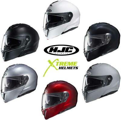 #ad HJC i90 Helmet Solids Flip up Modular Inner Shield Glasses Pinlock Ready XS 5XL