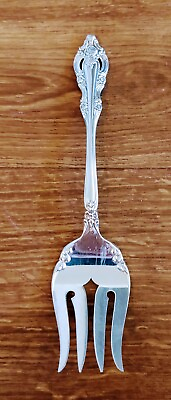 #ad Circa 1965 Oneida Community Silver Plate quot;Silver Artistryquot; Cold Meat Fork 8.75quot;L