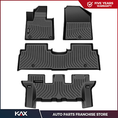 #ad Car Floor Mats Liners For Kia Sorento 2016 2020 SUV TPE Rubber Black Replacement