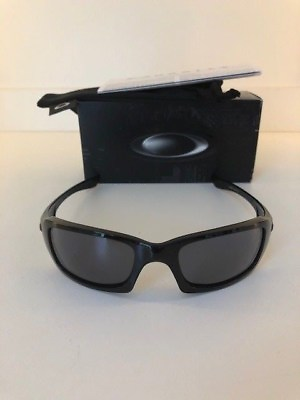 #ad NEW Oakley FIVES SQUARED Sunglasses Polished Black Grey Unisex