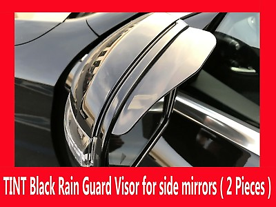 #ad 2x Black Universal Side Mirror Rain Guard Sun Visor Shade Shield AUDI14 17