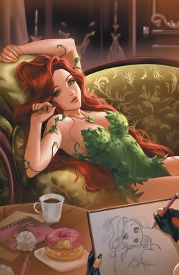 #ad Poison Ivy: Uncovered #1 Cover D Lesley #x27;Leirix#x27; Li Foil Virgin Variant NM