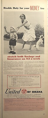 #ad United Of Omaha United Benefit Life Insurance Company Vintage Print Ad 1954 $12.77