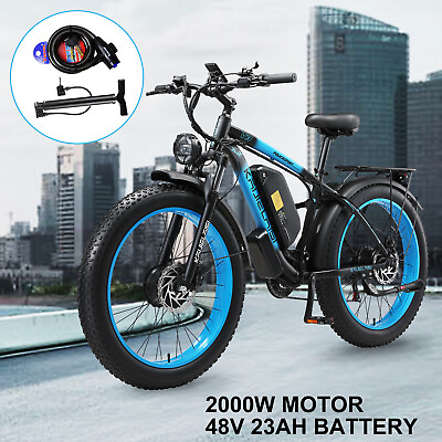 #ad E bike 26quot; 2000W 48V Electric Bike Mountain Bicycle Fat Tire 35MPH for Adults US