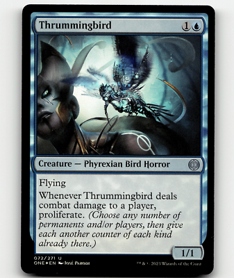 #ad MTG Thrummingbird 72 FOIL Phyrexia: All Will Be Uncommon