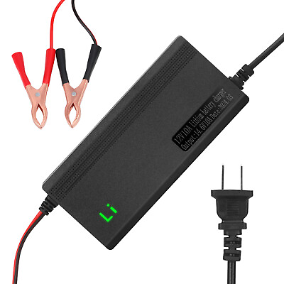 #ad 12V 10A Smart Fast Charger for Lithium Iron Phosphate LiFePO4 Battery 14.6V