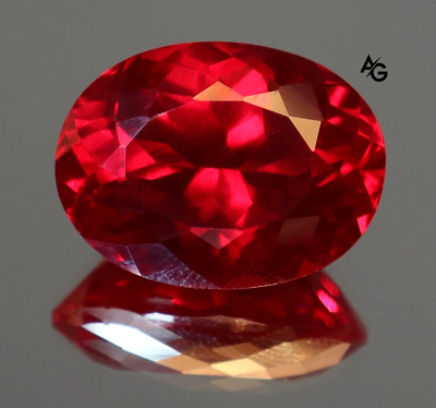 #ad Exclusive 20.40 Ct GIE Certified Natural Burma Red Ruby Oval Cut Loose Gemstone
