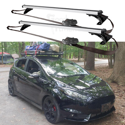 #ad For Ford Car Strap Attached Top Roof Rack Cross Bar Car Cargo Luggage Carrier US
