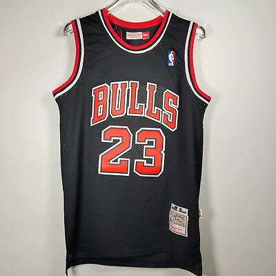 #ad Michael Jordan 1997 98 Jersey #23 Embroidered Black