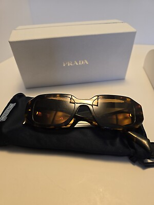 #ad READ DESCRIPTION PRADA Sunglasses PR 17WS 2AU8C1 Dark Havana Brown Lens 49mm