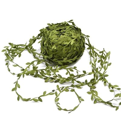 #ad 10 Meter Silk Leaf Shaped Handmake Artificial green Leaves Wedding Decoration