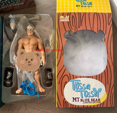 #ad Tossa My Blue Bear Man White Hair Action Figures Model Toys Collect Gift