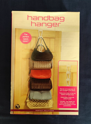 #ad Purse Handbag Hanger NIB Hang on Door or Closet Rod max 6 bags FREE SHIP